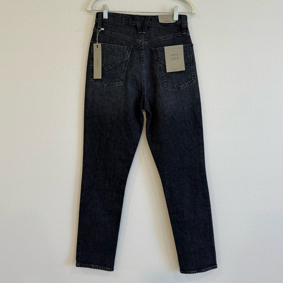 Hudson Harlow Ultra High-Rise Cigarette Ankle Jean in Eco Black New With Tags - Picture 5 of 9